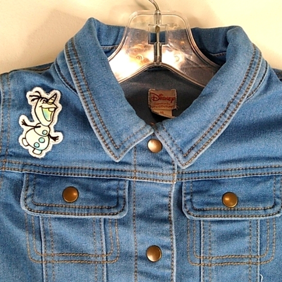 Disney - Frozen Long Sleeve Denim Jacket - Size 10 - Picture 3 of 6